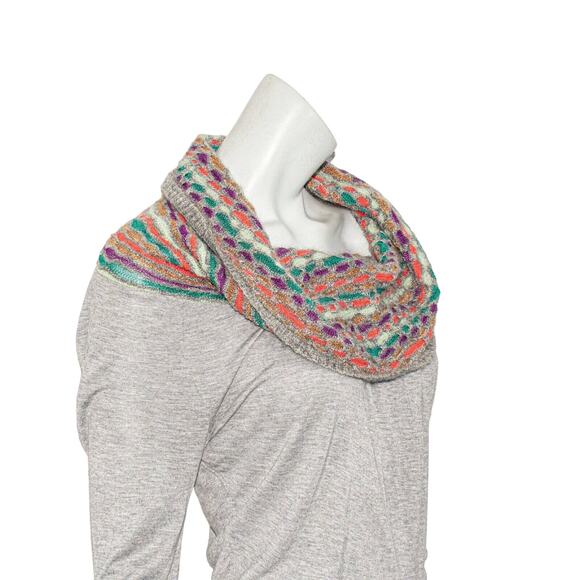 MISSONI Denim collection line Knit Cowl-Neck top in Gray Size Small - Picture 7 of 11